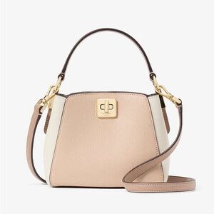 Kate Spade Phoebe Mini Top Handle Crossbody in Toasted Hazelnut Multi